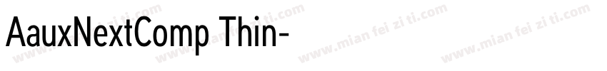 AauxNextComp Thin字体转换
